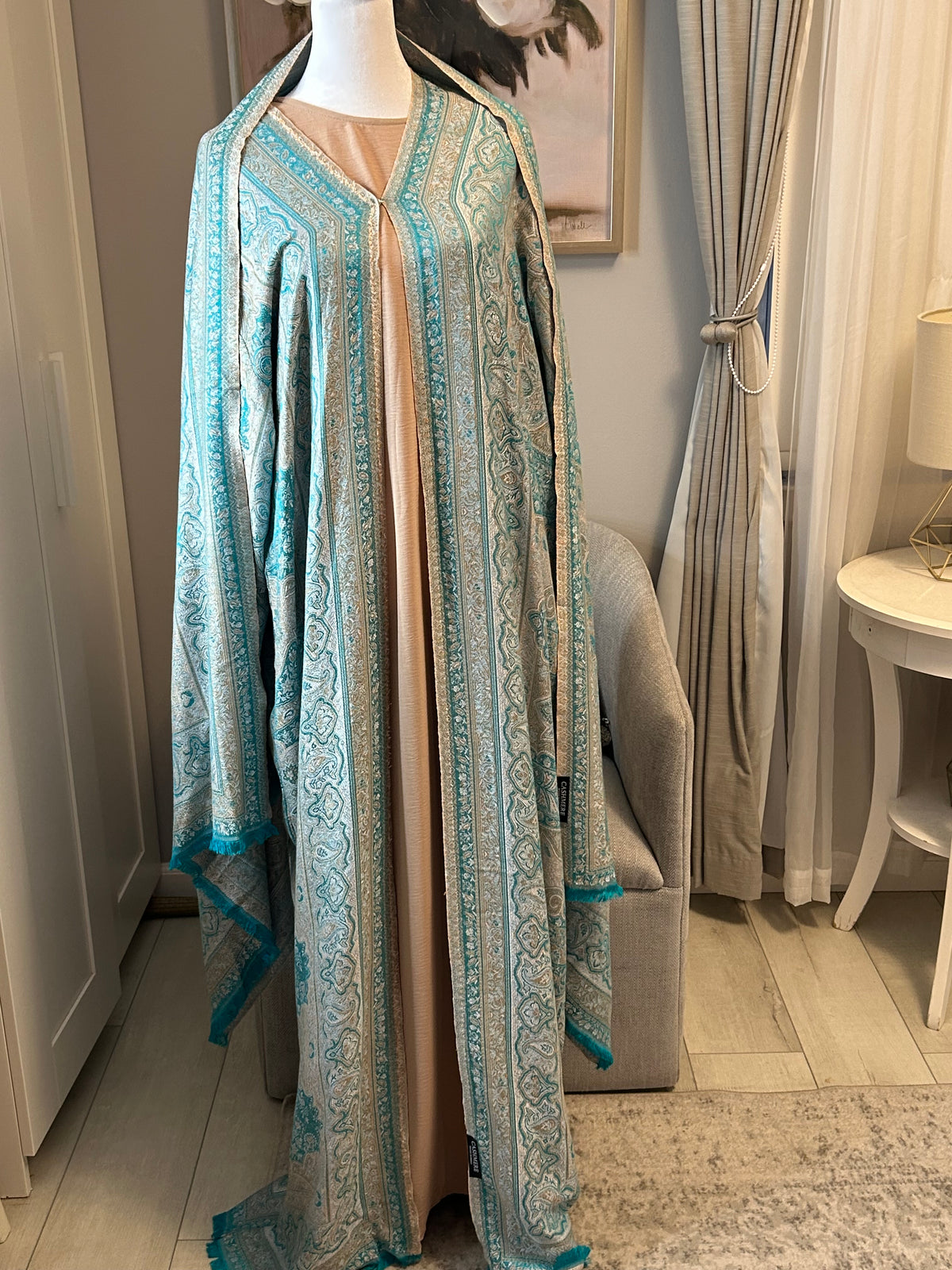 Cashmere Pashmina 3-Piece Abaya