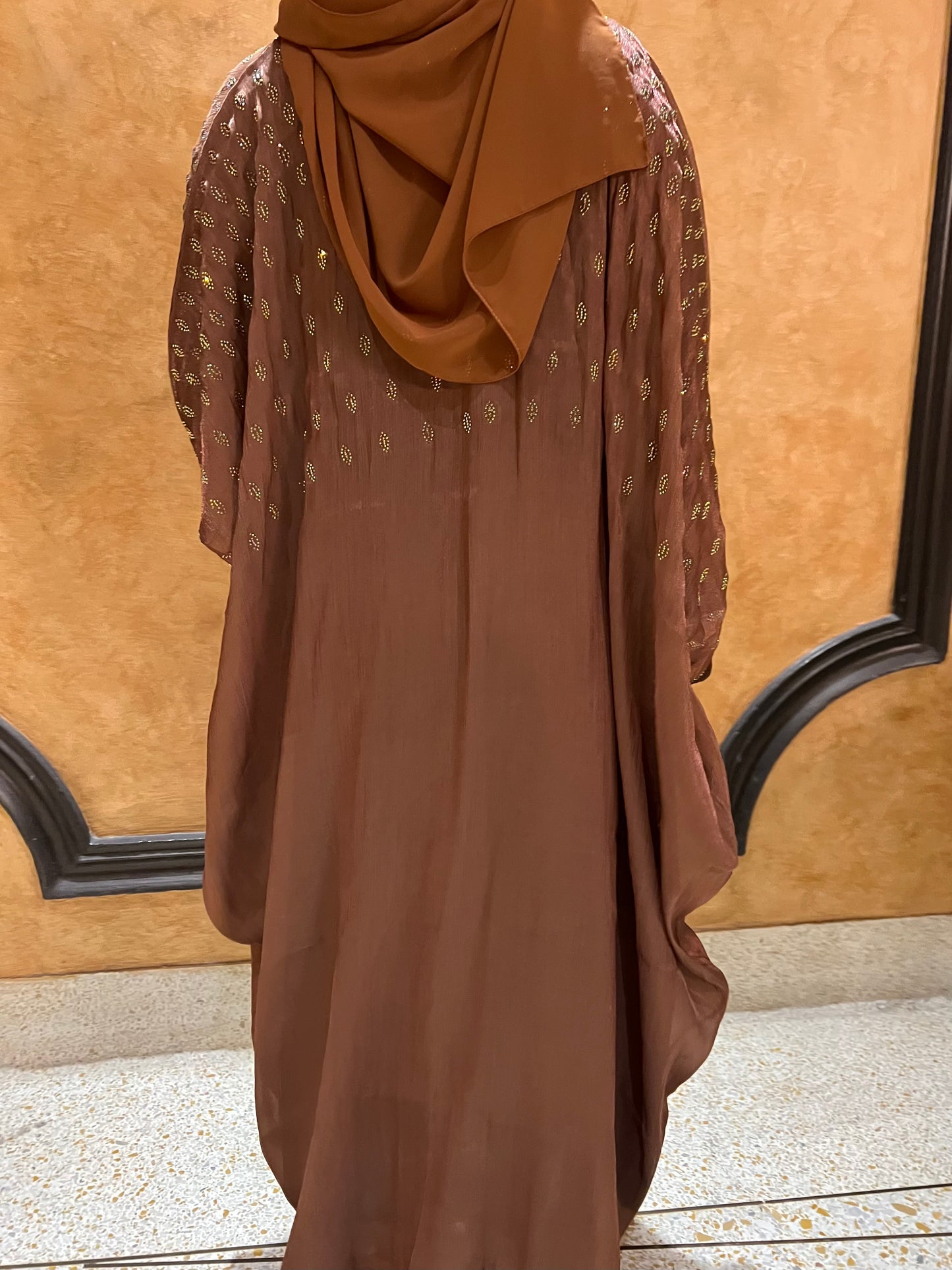 Ana Abaya - Organza Fabric with Stone Work