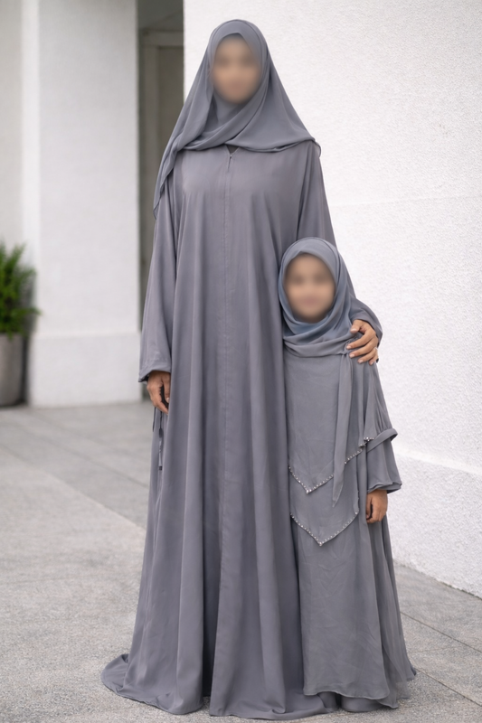 Nisa Abaya - Everyday Prayer - Gray (Mommy & Me)