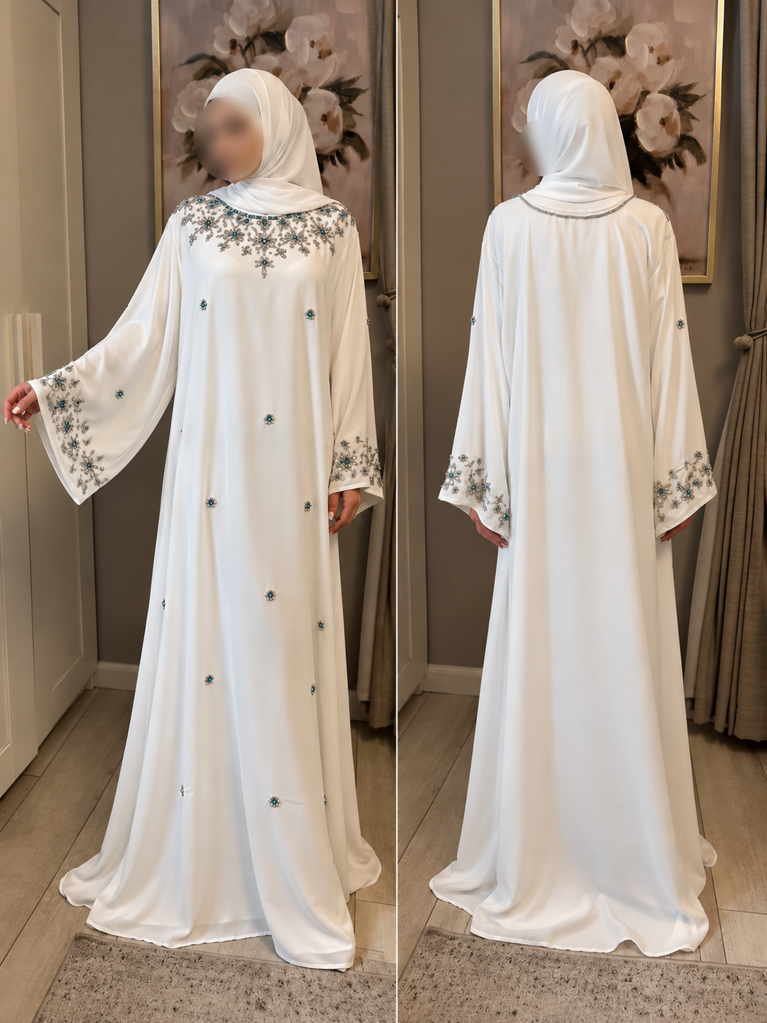 Zafira Abaya - White