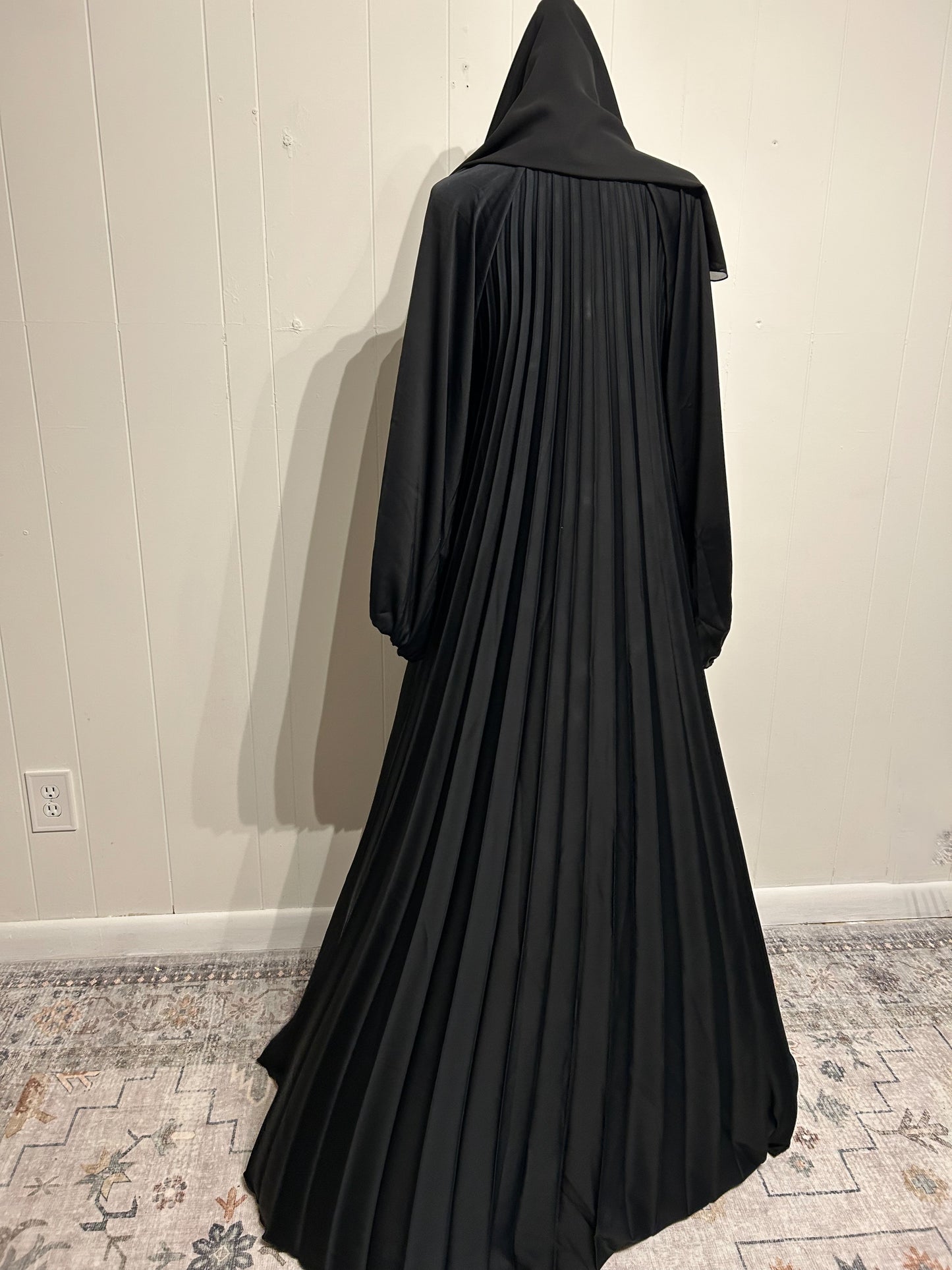 Liana 3-Piece Abaya Black