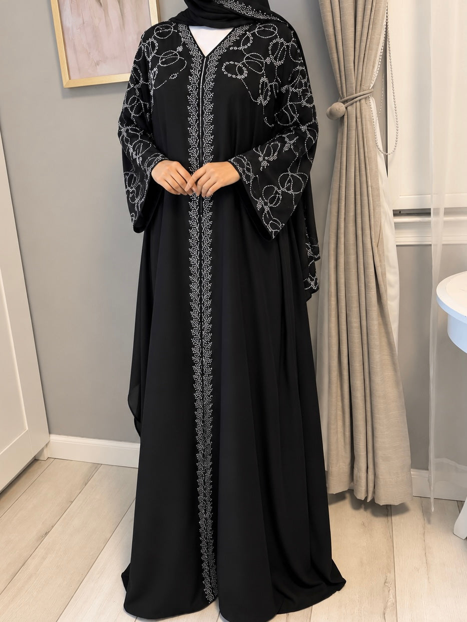 Noor Butterfly Abaya - Black