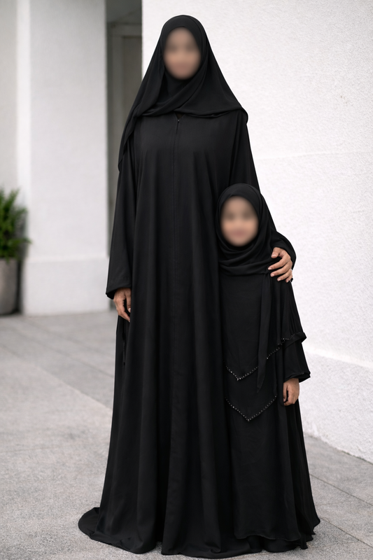 Nisa Abaya - Everyday Prayer - Black (Mommy & Me)