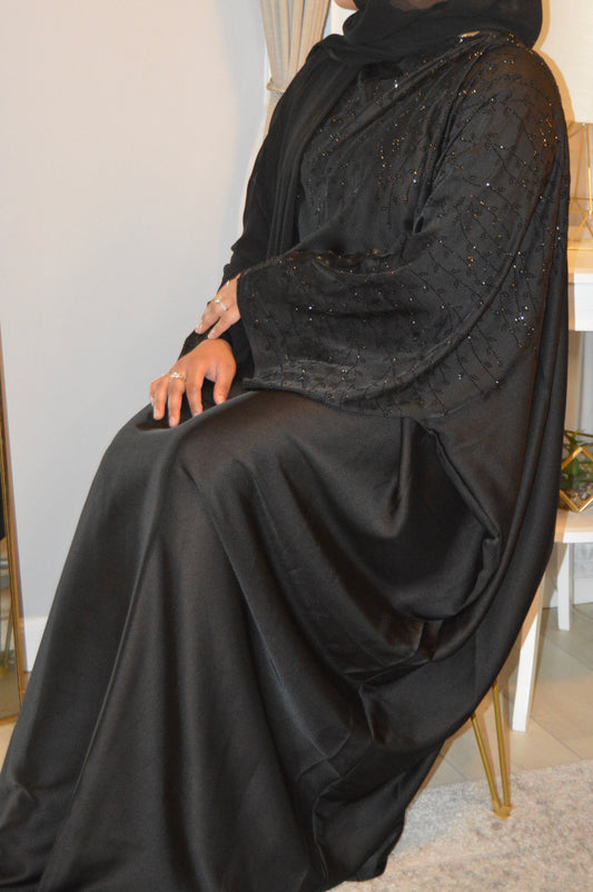 Butterfly Abaya - Black