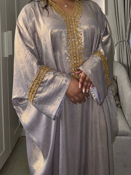Tasnim Butterfly Abaya - Lilac