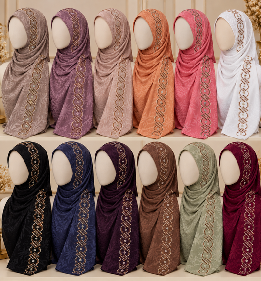 Stone-Work Hijabs